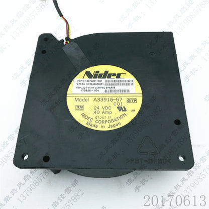 Nidec A33916-57 12032 DC24V 0.4A 12CM 3-Wire Inverter Turbo Cooling Fan