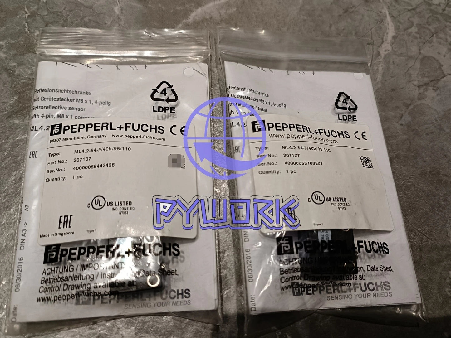 1PCS Photoelectric sensors ML4.2-54-F/40b/95/110 207107#