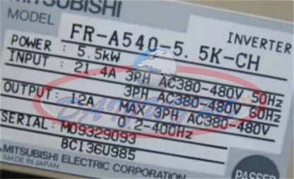 Mitsubishi Inverter FR-A540 5.5KVA 380V - MITSUBISHI