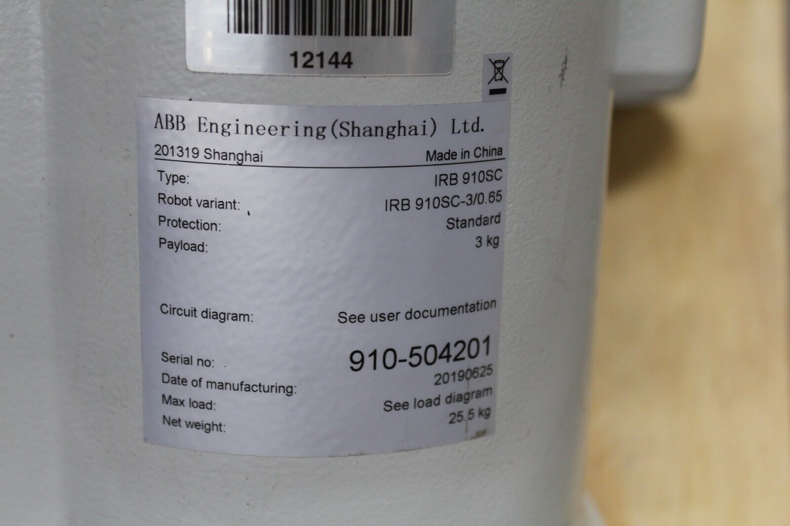used ABB Robot IRB910SC-3/0.65 IRC5 Controller and Teach Pendant - ABB