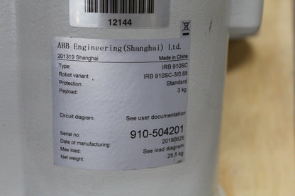 used ABB Robot IRB910SC-3/0.65 IRC5 Controller and Teach Pendant - ABB
