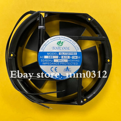 1pcs TOPCOL GL17251HB3 AC380V 0.11A 34W 17251 cabinet cooling fan