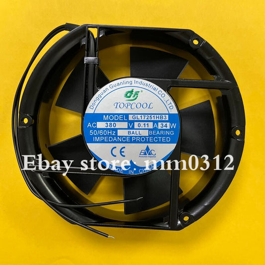 1pcs TOPCOL GL17251HB3 AC380V 0.11A 34W 17251 cabinet cooling fan