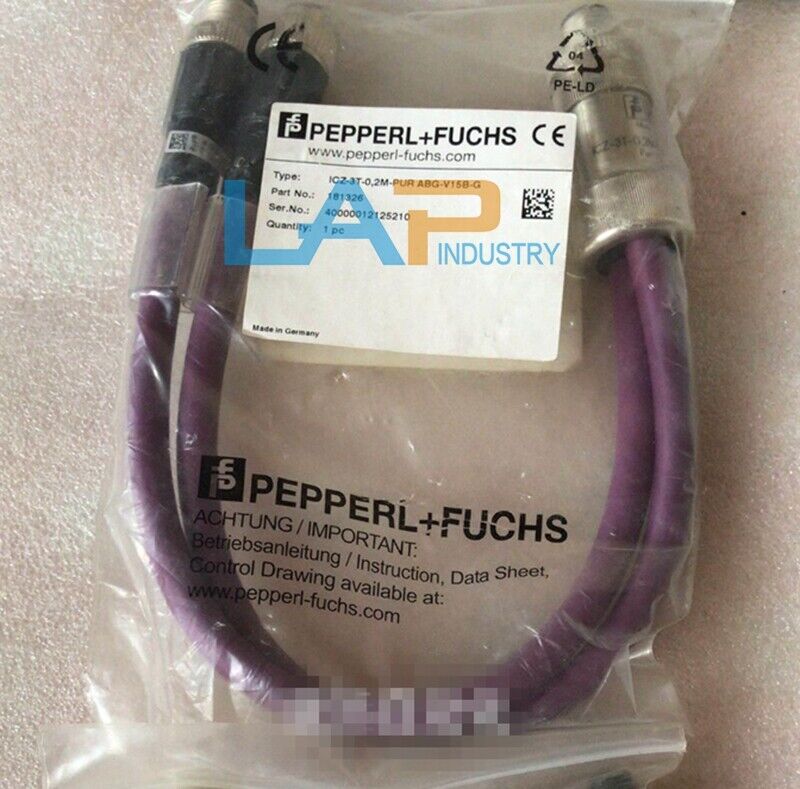 Pepperl+Fuchs ICZ-3T-0.2M-PUR ABG-V15B-G Cable with Connector - PEPPERL+FUCHS