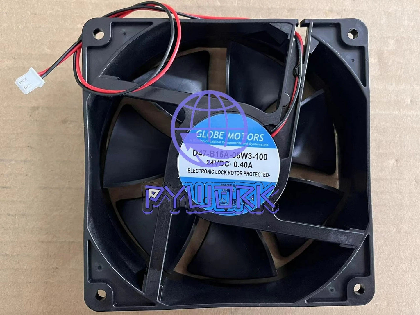 1PCS GLOBE MOTORS D47-B15A-05W3-100 24V 0.40A 12cm inverter cooling fan