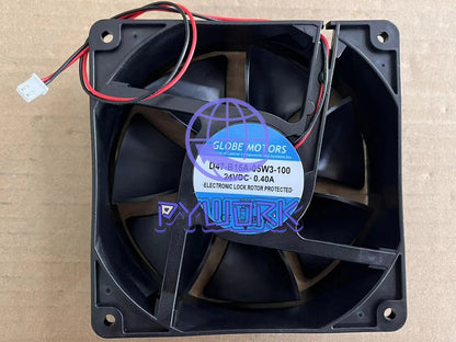 1PCS GLOBE MOTORS D47-B15A-05W3-100 24V 0.40A 12cm inverter cooling fan