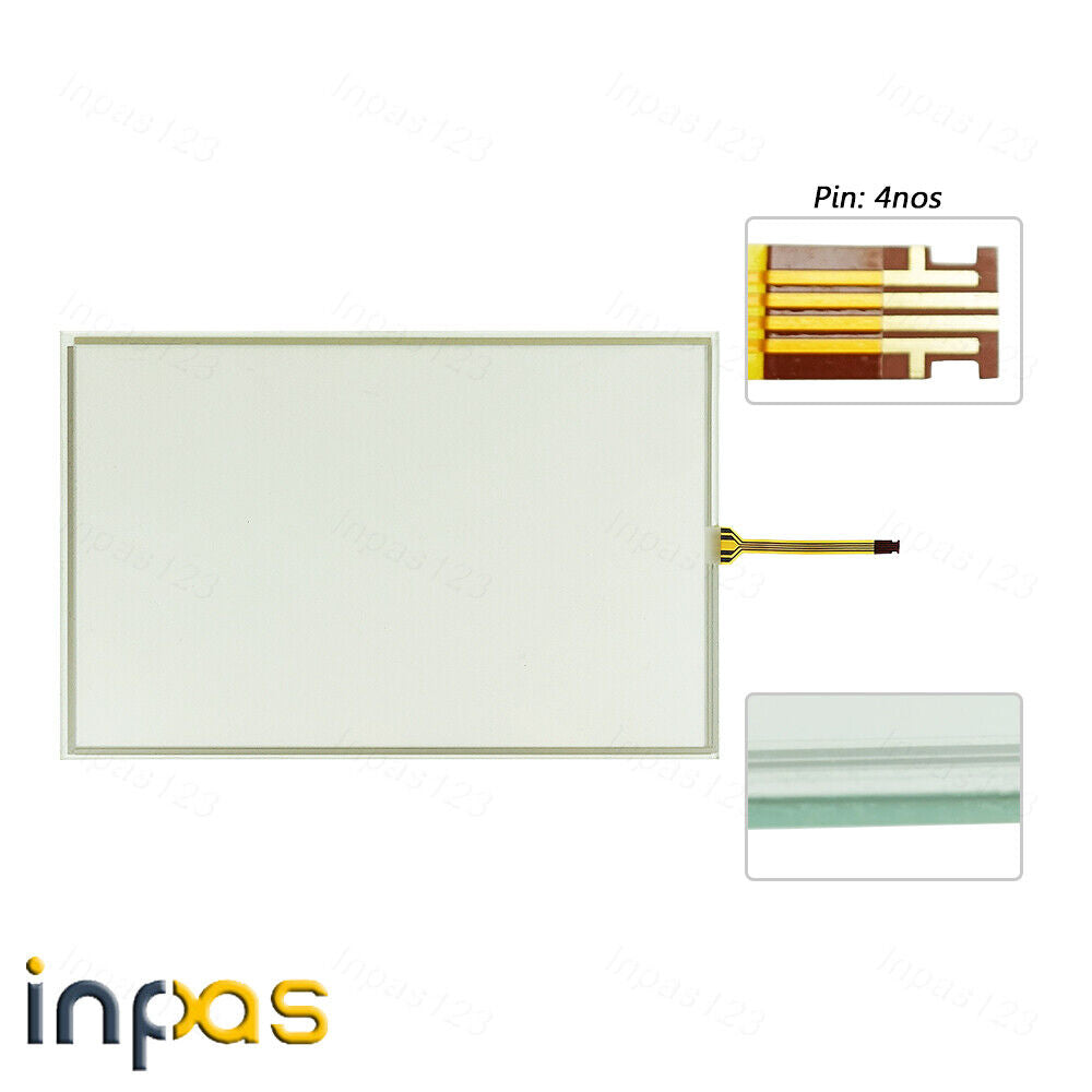 2711P-T12W22D8S 4-Wire Touch Screen Panel Glass + Overlay film - BRAND NAME