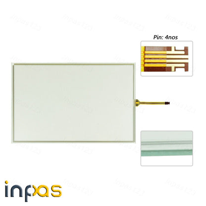 2711P-T12W22D8S 4-Wire Touch Screen Panel Glass + Overlay film - BRAND NAME