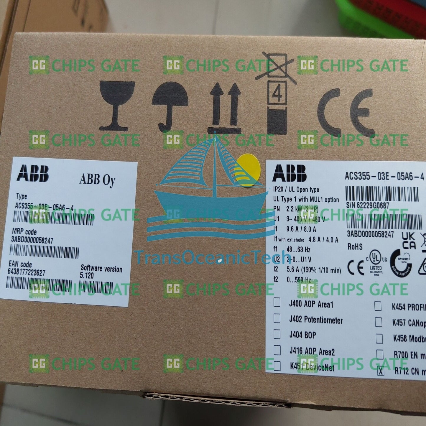 new 1PCS ABB Inverter ACS355-03E-05A6-4