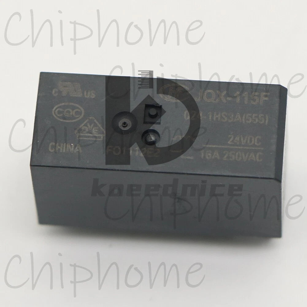 1Pce JQX-115F 024-1HS3A HF115F 024-1HS3A Small high power relay 16A 250VAC 6Pins