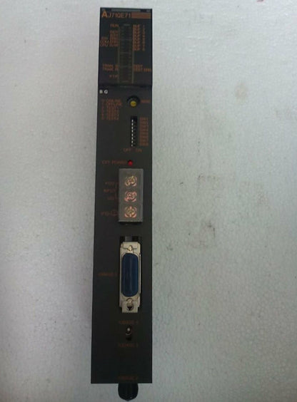 Used Mitsubishi Melsec AJ71QE71 Ethernet Module, Tested Good Condition - MITSUBISHI MELSEC