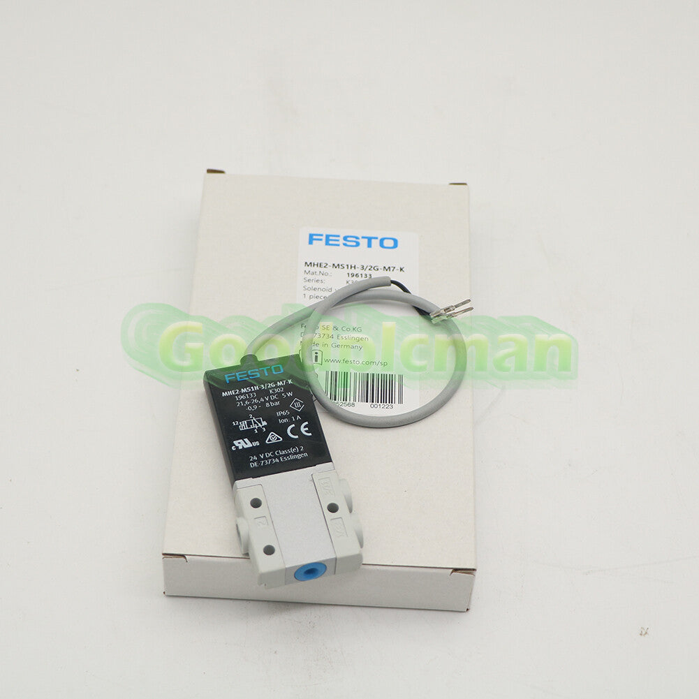 FESTO MHE2-MS1H-3/2G-M7-K 196133 Double Solenoid Valve 1Pcs/