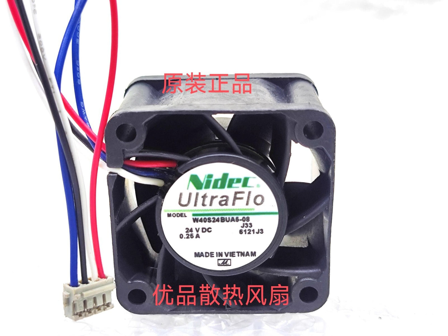 Nidec W40S24BUA5-08 J33 24VDC 0.25A 4CM 4-Pin Inverter Cooling Fan