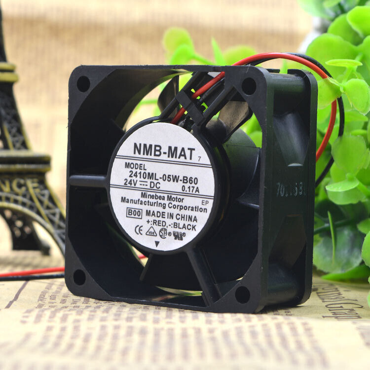 new 1PC  For  FAN NMB-MAT 2410ML-05W-B60 DC 24V 0.17A 6CM 6025