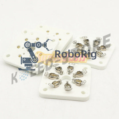 .4Pcs 7pin Ceramic vacuum tube socket Silver plate for 6C33 832 829 FU29 826