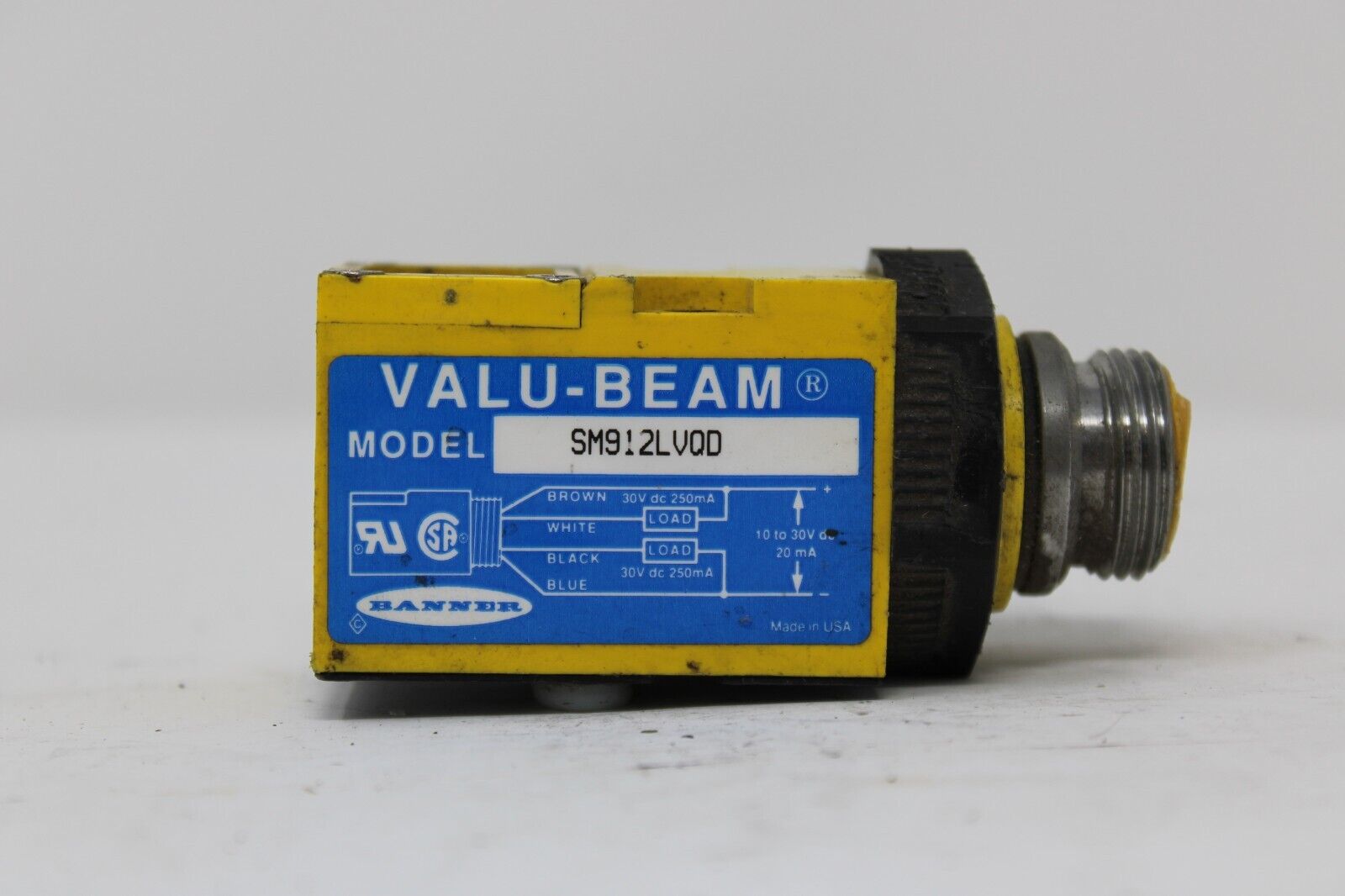 used Banner SM912CVQD Sensor