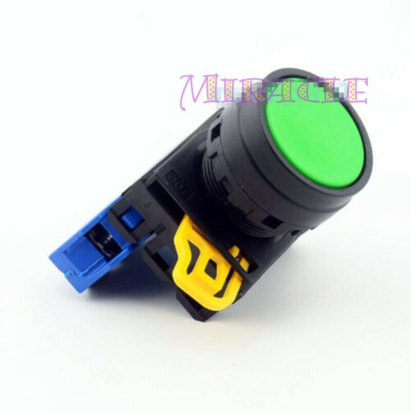 new 5PC  IDEC Green Self-reset Button Switch YW1B-M1E10G 1NO 22mm YW-E10 IDEC