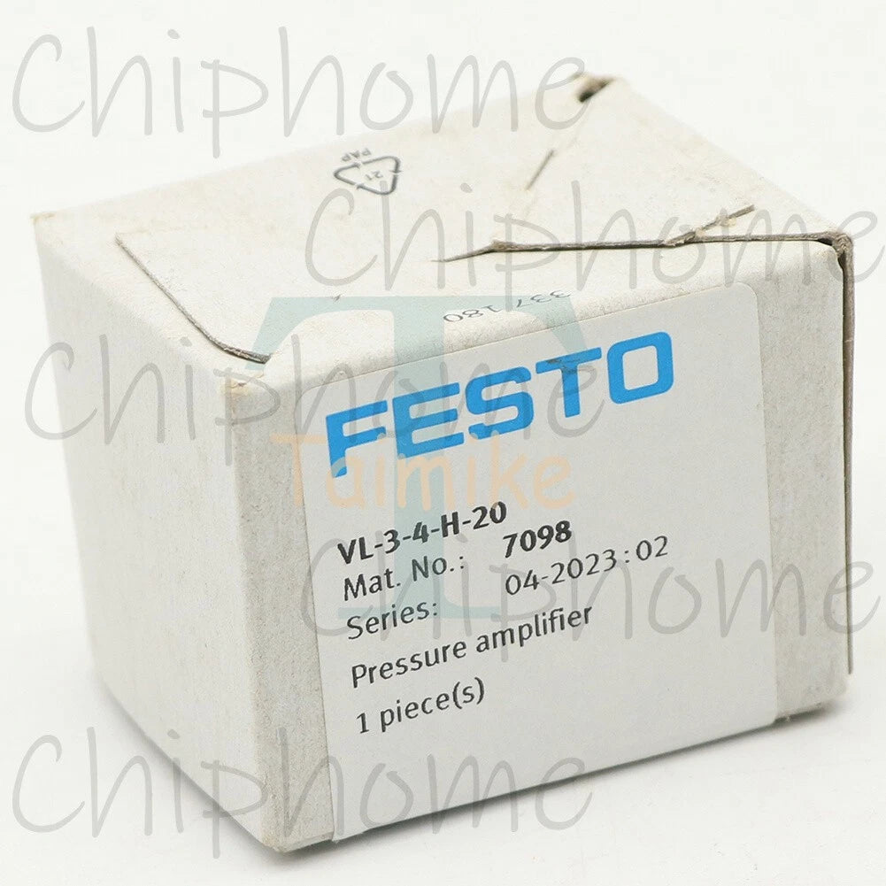 1PC FESTO VL-3-4-H-20 7098 Pneumatic Valve Pressure Amplifier