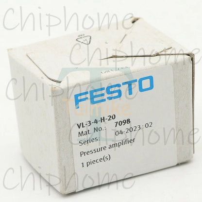 1PC FESTO VL-3-4-H-20 7098 Pneumatic Valve Pressure Amplifier
