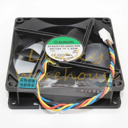 SUNON EF92251S3-Q000-S99 9025 12V 4-wire silent cooling fan