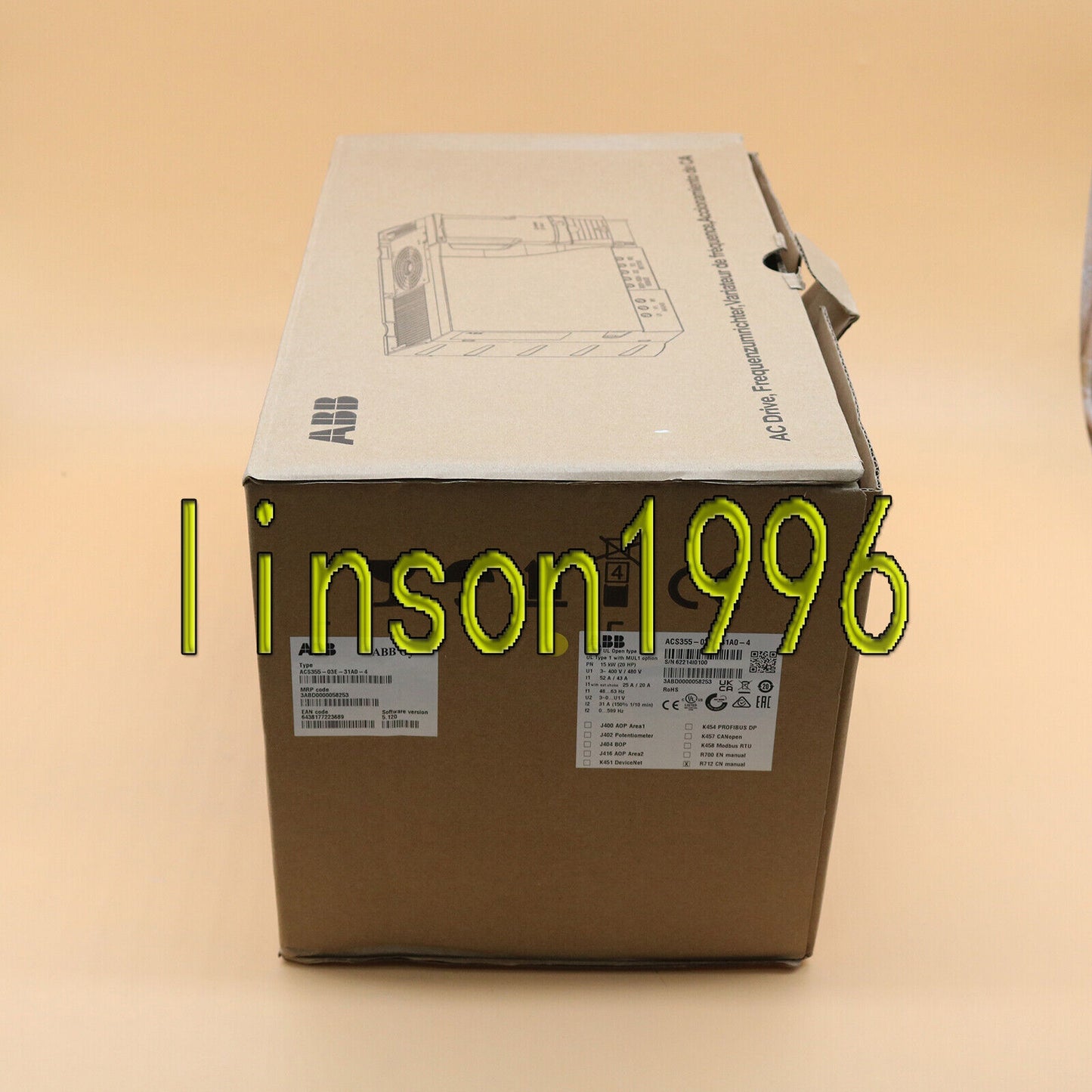 ABB ABB Inverter ACS355-03E-31A0-4 3P 380V-480V 15KW In Box - ABB