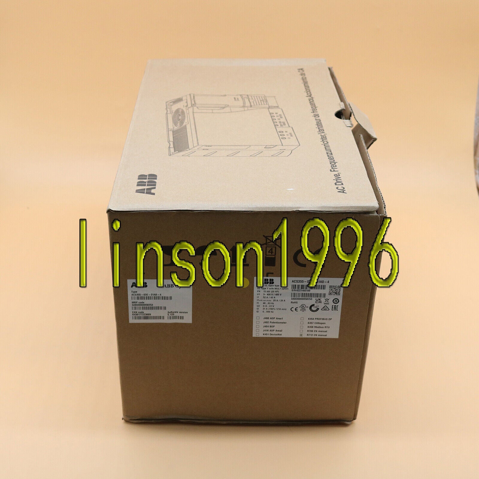 ABB ABB Inverter ACS355-03E-31A0-4 3P 380V-480V 15KW In Box - ABB