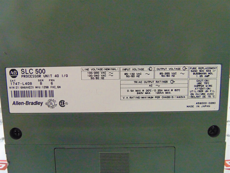 Allen Bradley 1747-L40B Series B PLC Processor - ALLEN BRADLEY
