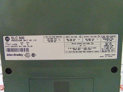 Allen Bradley 1747-L40B Series B PLC Processor - ALLEN BRADLEY