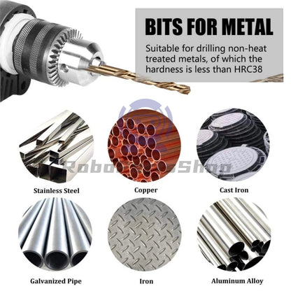 For Stainless Steel Strong Hard Metals HSS Cobalt Jobber Drill Bits Split Point