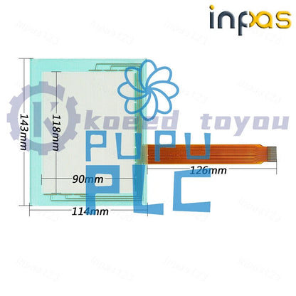 For EZ-S6M-ES EZ-S6C-K Touch screen glass panel EZ-S6M-ES EZ-S6C-K