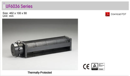 FULLTECH UF6036CBA23HL Crossflow Cooling Fan