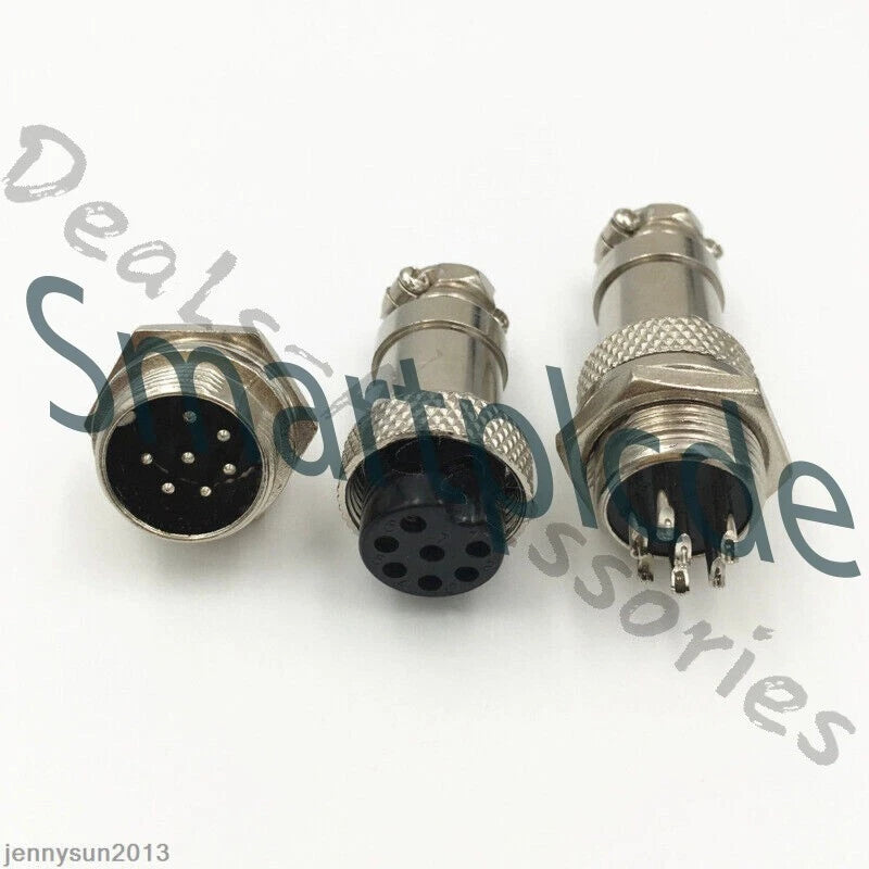 GX16/GX20/GX12 Ation Plug Male&Female Wire Panel Metal Connector 2/3/4/5/6Pin
