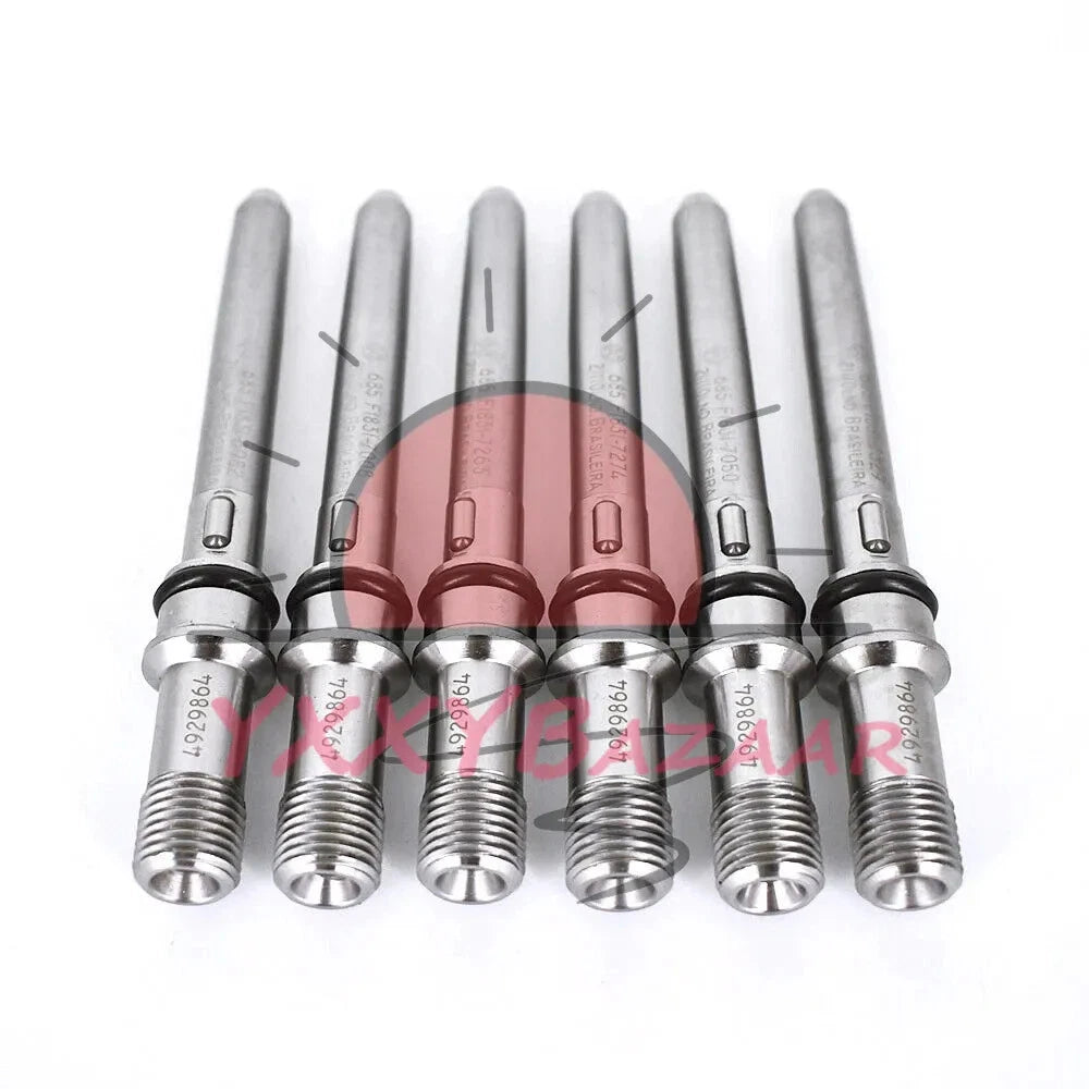 6PCS 4929864 Injector Connector Tubes Fits For Dodge Cummins Diesel 5.9L 6.7L