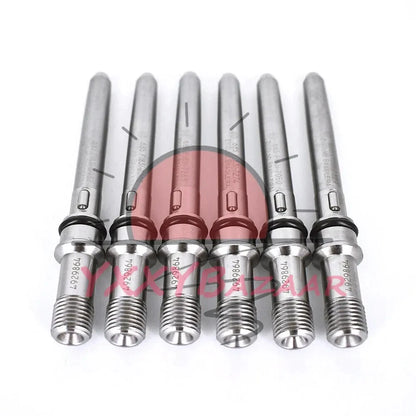 6PCS 4929864 Injector Connector Tubes Fits For Dodge Cummins Diesel 5.9L 6.7L