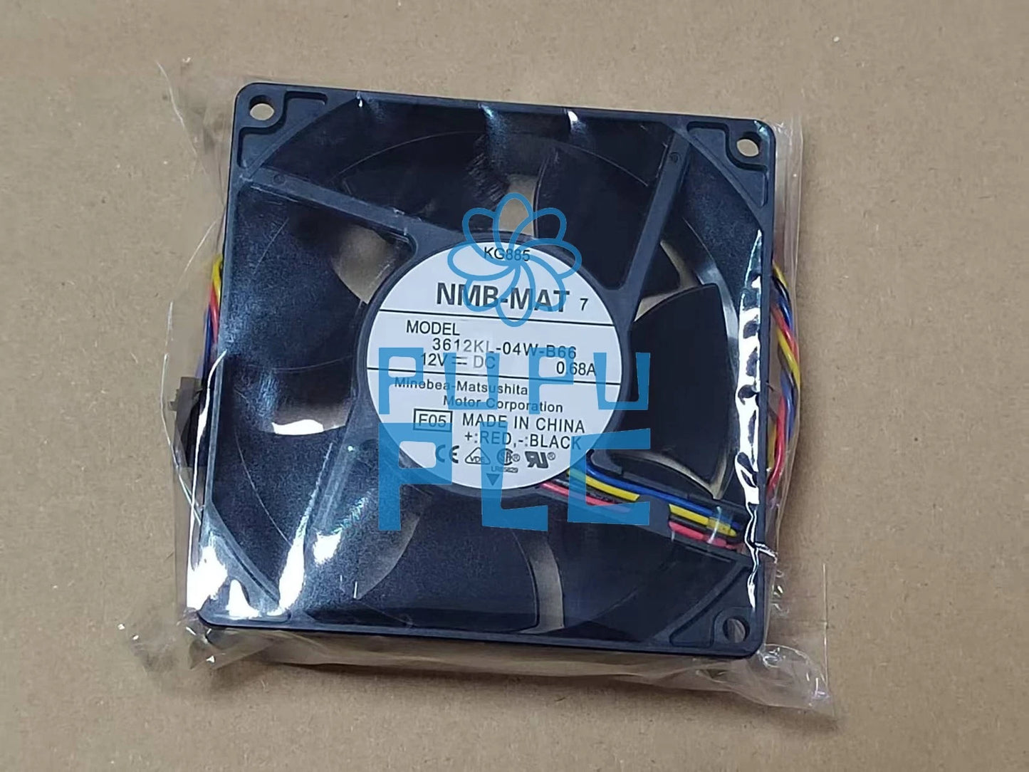 NMB 3612KL-04W-B66 9cm 9032 12V 0.68A Dell server chassis PWM cooling fan~