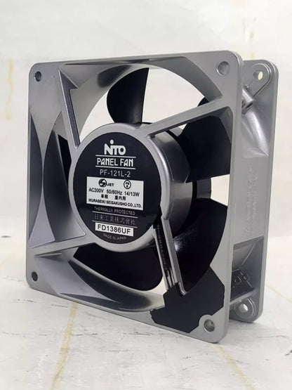 NTO PF-121L-2 AC200V 14/13W 12038 12CM Aluminum Frame Cooling Fan
