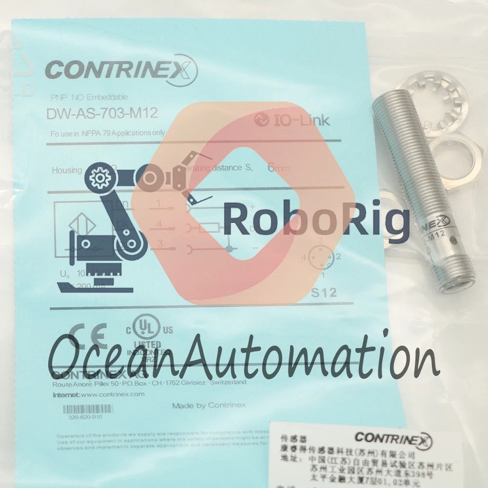 2Pcs CONTRINEX DW-AS-703-M12 PROXIMITY Sensor