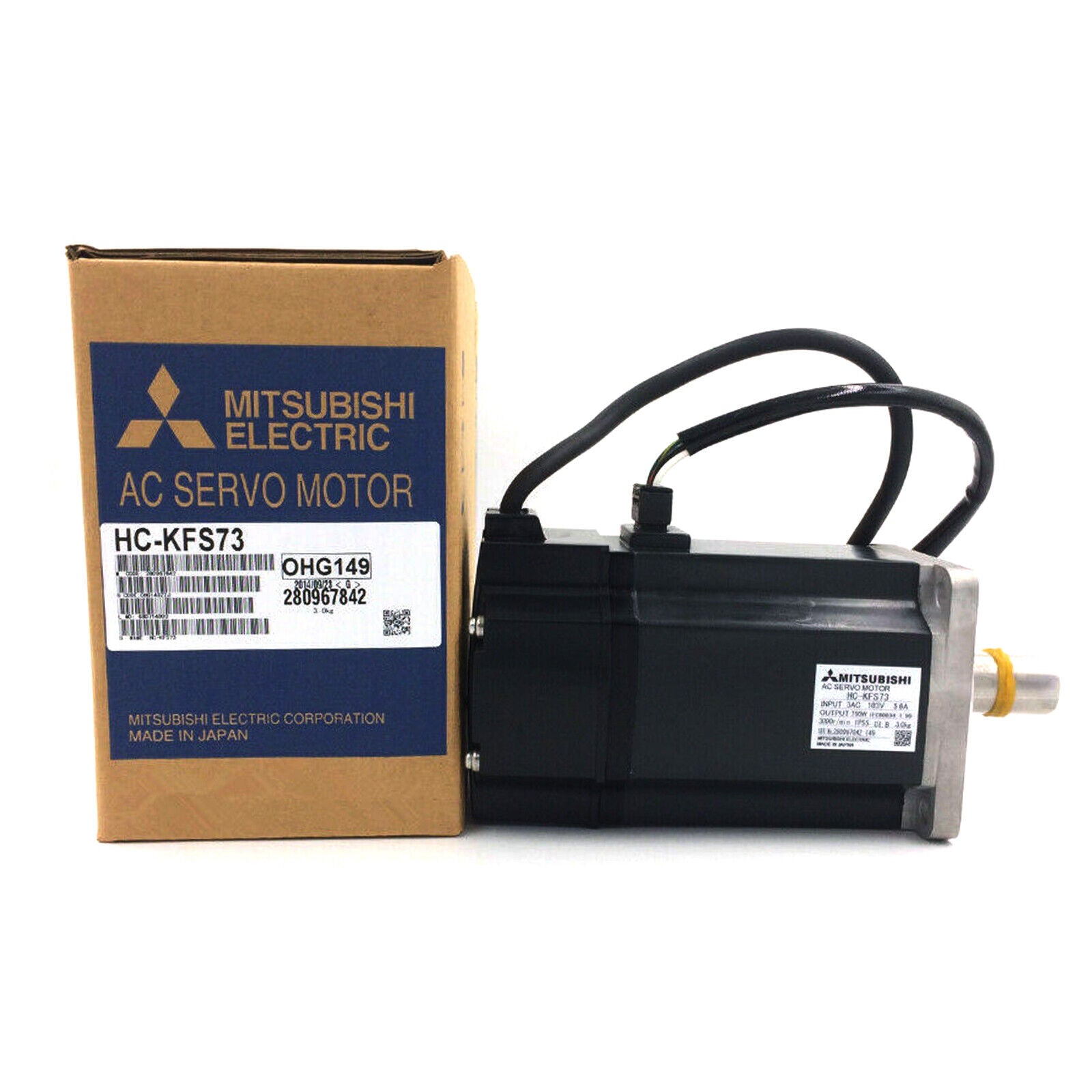 Mitsubishi HC-KFS73 750W AC Servo Motor in Box - MITSUBISHI