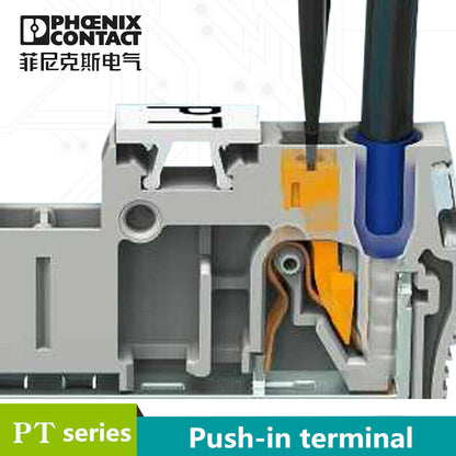 new 50pcs Phoenix Terminal Block In-line Connection Double Layer PTTB2.5 3210567 - PHOENIX