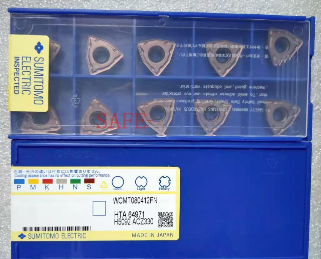 new 10PCS  SUMITOMO U drill CNC Carbide inserts WCMT080412FN ACZ330