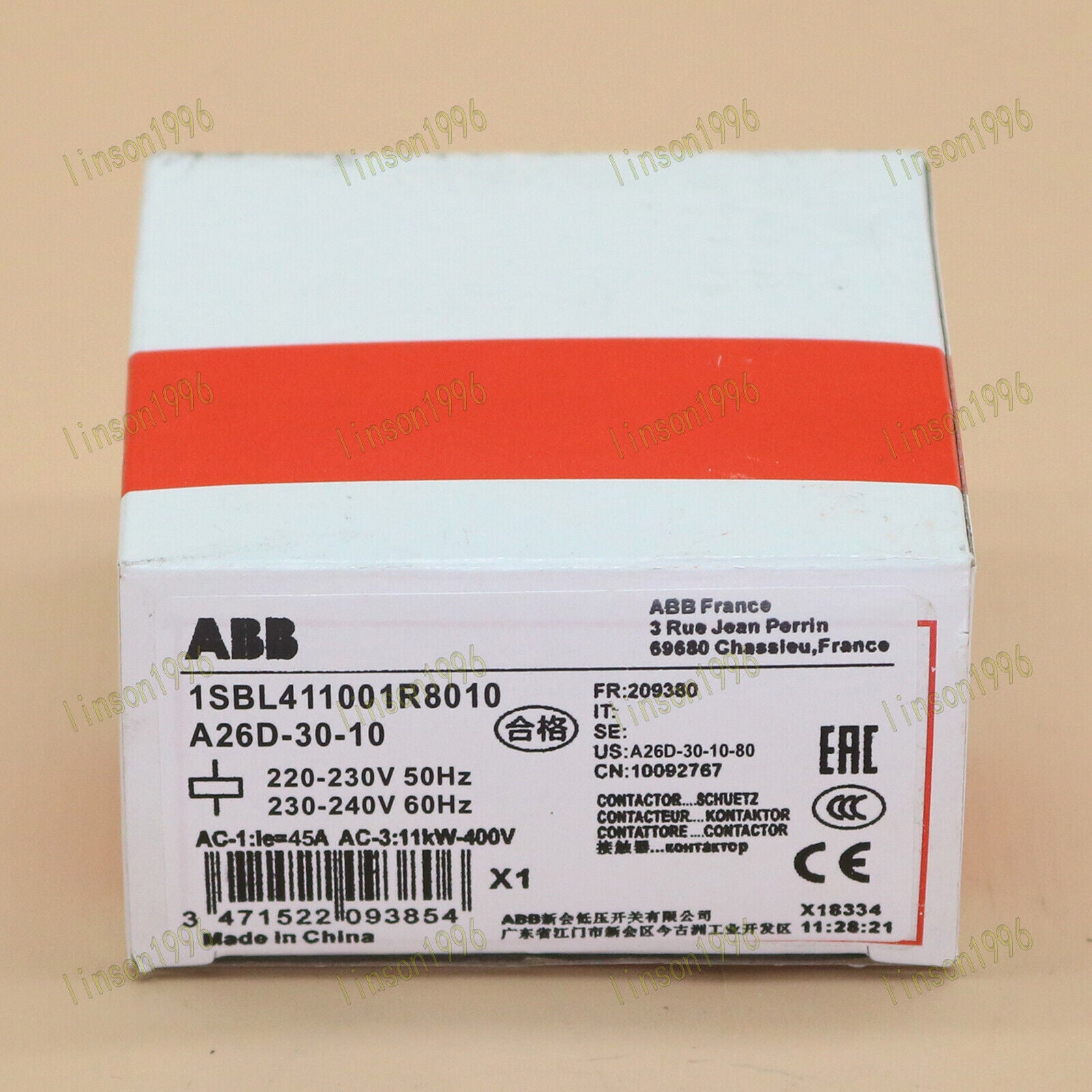 ABB A26D-30-10 Contactor 220-230V - ABB