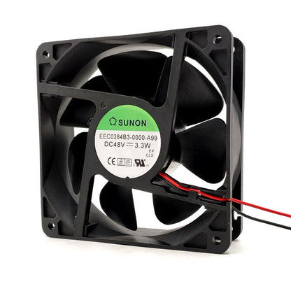 SUNON EEC0384B3-0000-A99 3.3W 12CM 12038 48V inverter cooling fan