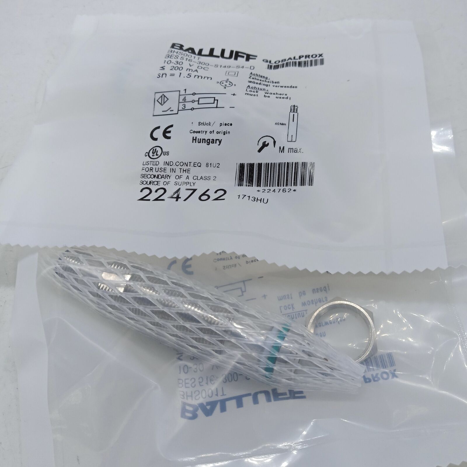 Proximity sensor BES 516-300-S149-S4 - BALLUFF