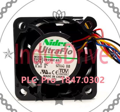 1PCS Nidec R40W12BS5AC-65 12V DC0.80A FAN-0086L4 fan Fast delivery