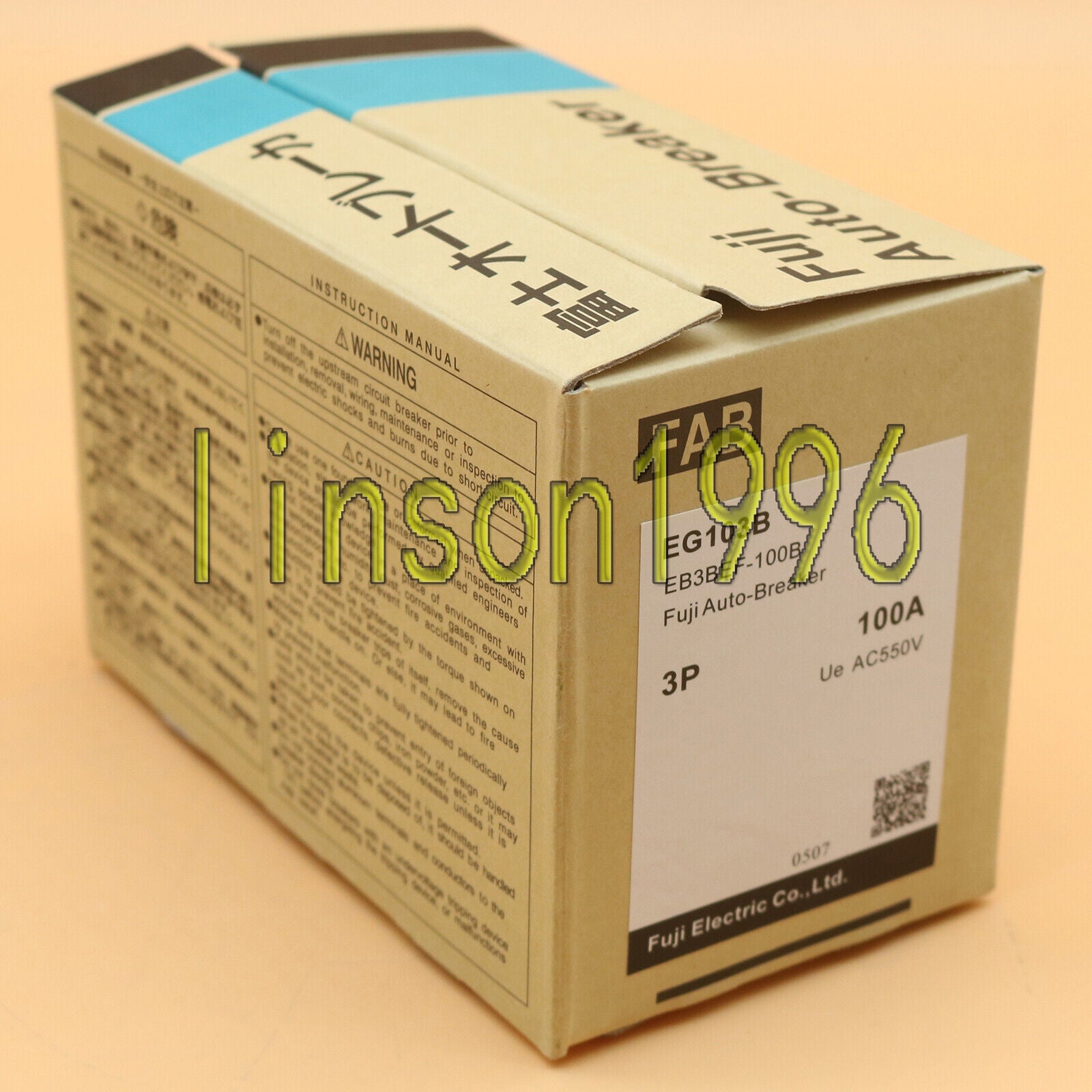 new One FUJI Circuit Breaker EG103B 3P 100A - FUJI