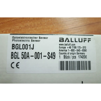 BALLUFF Photoelectric Sensor BGL 50A-001-S49 - BALLUFF