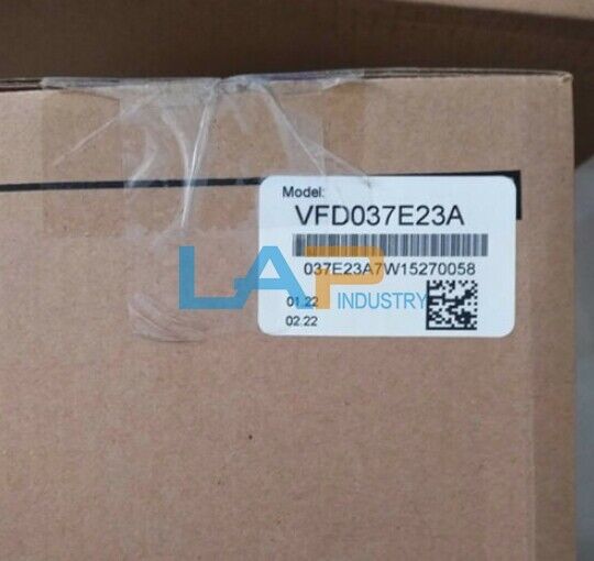 Delta VFD037E23A 3.7kW 5HP 3Phase 220V Frequency Converter - DELTA