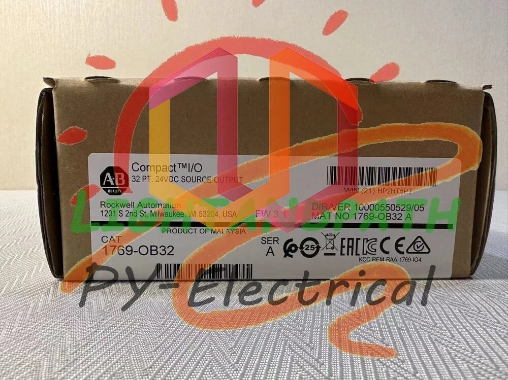 1PC Allen-Bradley 1769-OB32 SER A CompactLogix 32 Pt 24VDC D/O Module #Li