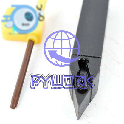 SVVBN1616H16 External Lathe Turning Holder + 10Pcs VBMT160404-PM 4325 Inserts