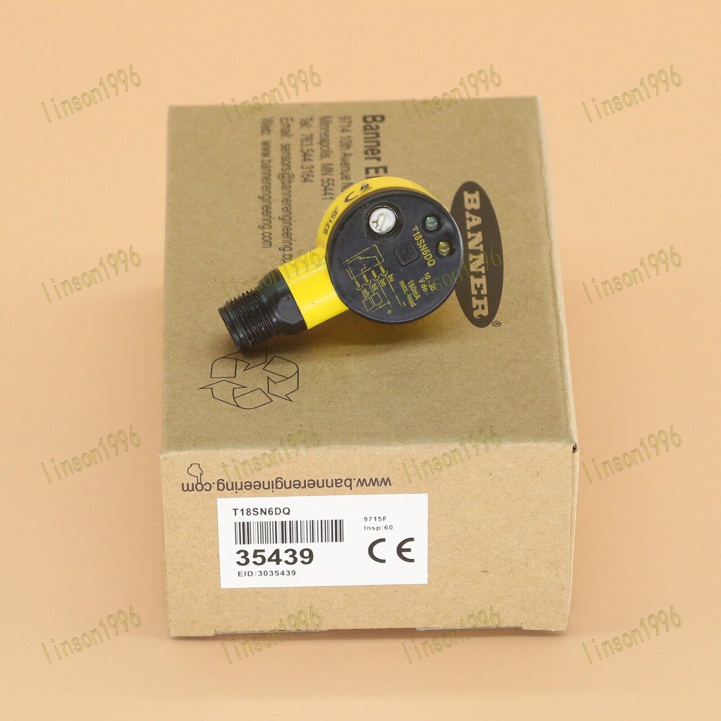 New One BANNER Photoelectric Switch Sensor T18SN6DQ Fast - BANNER